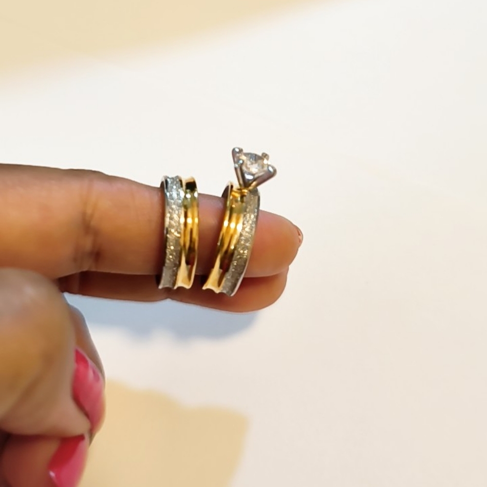 Set De Anillos En Acero Inoxidable Para Mujer View 2